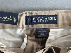 Boys Size 5 Khaki School Uniform Shorts U S Polo Assn New w/ Tags