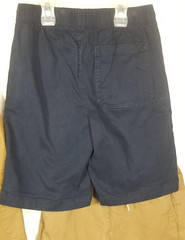 Old Navy Boys Built-In Flex Straight Uniform Shorts Blue/Beige 10-12 (4 Pair)