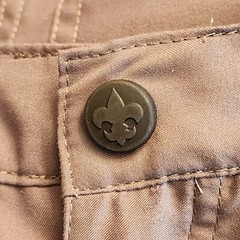 Boy Scouts of America Shorts Youth Small Green Uniform Cargo Hiking Camping