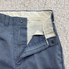 Boys Dress Pants sz 14 Slim Blue Pin Striped School Uniform Minimalist Executive