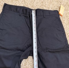 French Toast Boys Uniform Flat Front Shorts Husky Black Size 16
