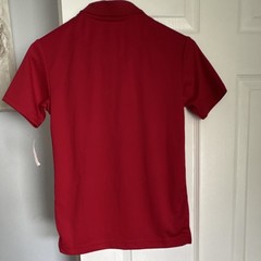 Nautica Boys Red Polo Shirt M (10/12) Moisture Wicking UPF 50+ Uniform