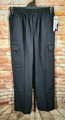 BNWT Boys Sz 16Y LW Reid Navy Blue Elastic Waist Cargo Side Pocket School Pant