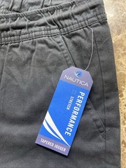 Nautica Boys School Uniform Pants M 10/12 Regular Black