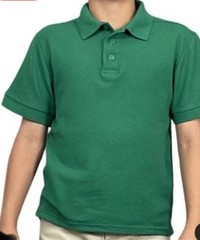 Acc. Unisex Short Sleeve School Uniform Pique Polo Shirt Set Of3 Kids Lg/sz.10+