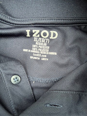 LOT of 3 Boys uniform IZOD PERFORMANCE Polo Shirts navy blue white 6-7