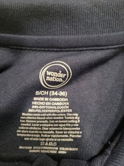 Wonder Nation Polo Shirt Boys S Navy Short Sleeve School Uniform Classic Button