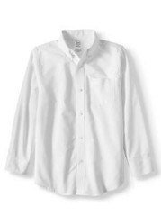 Wonder Nation Oxford Shirt Boys Size XL White School Uniform Long Sleeve –N9–
