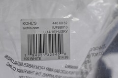 IZOD Approved Schoolwear Shirt Boys 14/16 Large White Uniform Polo Husky Stretch