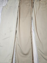 (3) Sz. 8R Khaki School Uniform Pants, 2 Pair of Wonder Nation & 1 Pair Of C&J