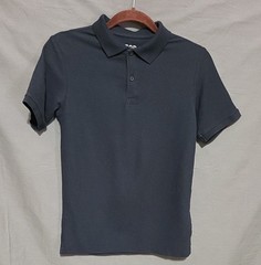 Boy’s Izod Navy Blue School Uniform Short Sleeve Polo Size L 14/16