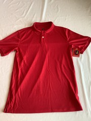 Jkhaki Red Collared Shirt Boys Size Xl New Uniform School Polo Style Shirt Box Q