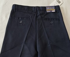 Boy’s Double Knee School Uniform Pants Navy Blue Size 12 Authentic Galaxy ~ New