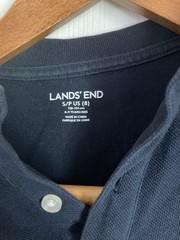 Lot 2 Navy School Uniform Polo Shirts Lands’ End Size 7-8 & 8 Collared Shirts