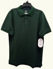 NWT 2 Wonder Nation Polo Shirts – Forest Green & Red – Boy’s Size 14/16