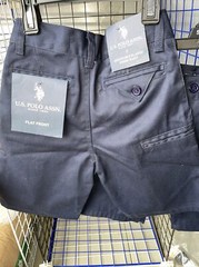 Lot Of 2 US polo assn uniform shorts boys size 5 navy blue brand new Tag