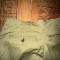Lot of 2 Vintage Boy Scouts of America Uniform Pants Trousers Talon Zip Green