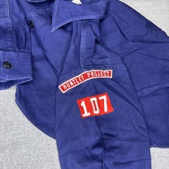 VINTAGE Cub Scouts BSA Shirt Blue Uniform w/ Patches Pins Hat Scarf Plus 50s