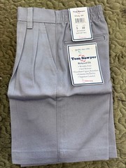 TOM SAWYER SCHOOL DRESS SHORTS LOT OF 8 SIZE 5 WAIST 22 1214JR GRY NEW WITH TAGS