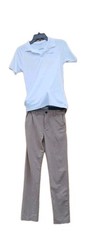 3pc Lot* Boy’s Size 11-12 Abercrombie Dress Pants White Columbia Shirt + Belt