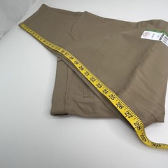 School Uniform Pants Husky 16 Straight Leg Beige Adjust Waist Stretch Reinforce