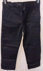 NWT GENUINE FLAT FRONT BLACK SCHOOL UNIFORM PANTS JUNIORS SIZE 6 (REGULAR)