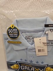 Authentic Galaxy School Uniform Polo, Blue, Size 7