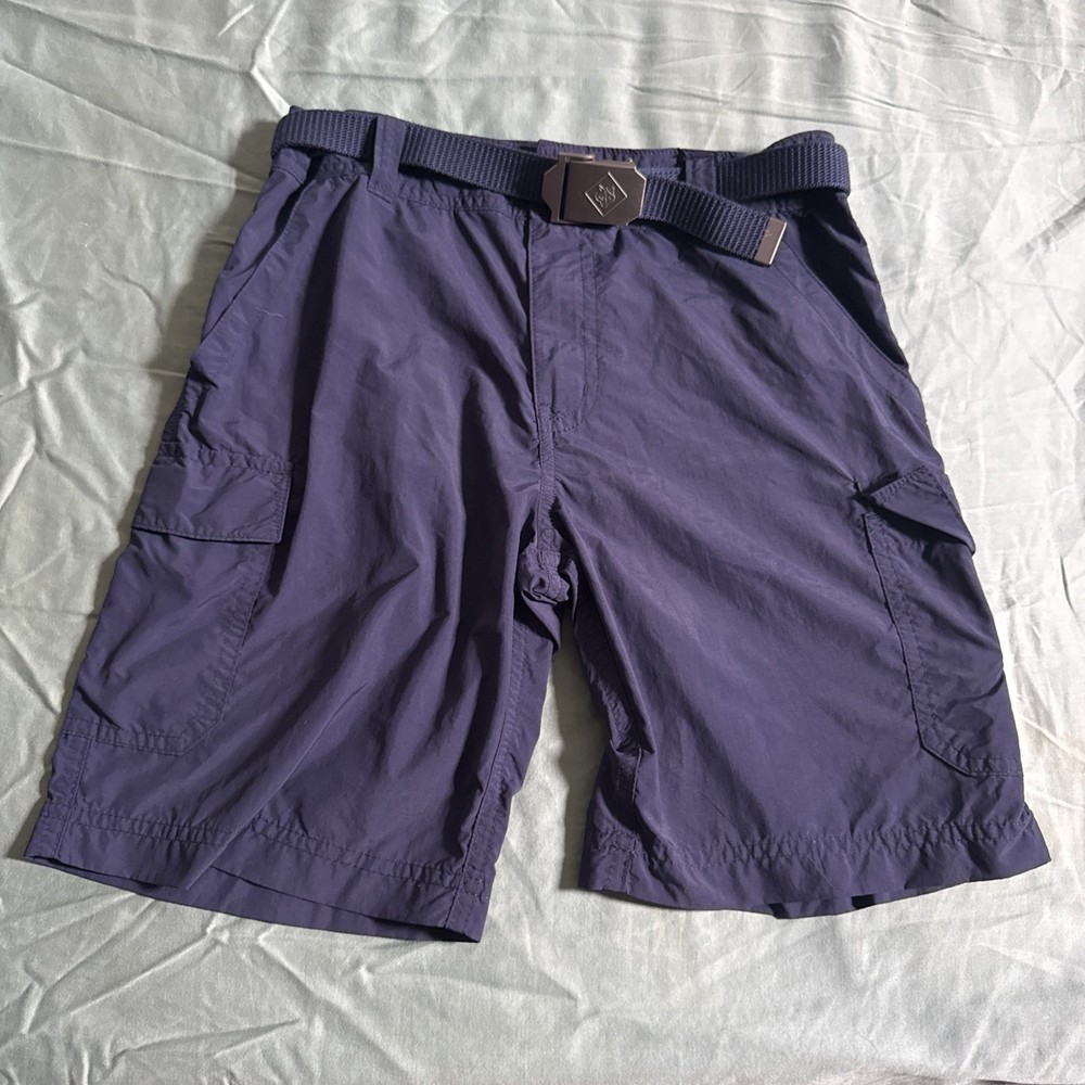 Boys Scouts Of America Cargo Shorts Youth S (6/7) Blue with Belt Uniform