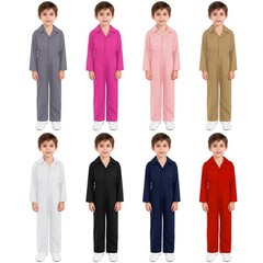 Kids One Piece Tracksuit Overalls Playsuit Boilersuit Jumpsuit All in Coverall