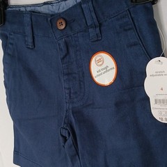 Wonder Nation Stretch Adjustable Waist School Uniform Shorts Blue Size 4