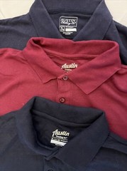 5 Austin Trading Company Boys Size XL 14/16 L-sleeve Uniform Polo Style Shirts
