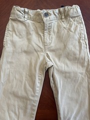 Boys Khaki Beige School Uniform Pants Adj Waist Size 6 The Children’s Place