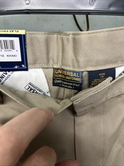 Boys 16 Flat Front Universal Uniform Pants Khaki New Tags School Waist 29