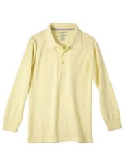 Cherokee Boys Uniform Long Sleeve Polo Size L (12/14) Blue