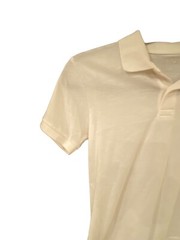 The Childrens Place Boys Polo Shirt Size Medium 7/8 White Short Sleeve
