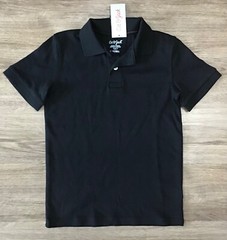 Boys’ Short Sleeve Interlock Uniform Polo Shirt Cat & Jack S (6/7) Black