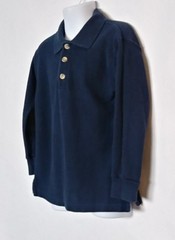 Ringo Sport Boys Blue Long Sleeve Uniform Dress Shirt Size 5 A16