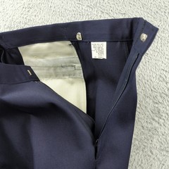 Vintage Official Rifle School Uniform Pants Boys 32 Husky Blue Double Knee Work