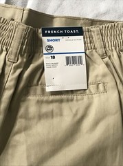 French Toast Uniform Khaki Navy Boys Pull On Short Size 18