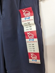 2 Pairs Classroom School Uniform Navy Pants Size 14 New With Tags