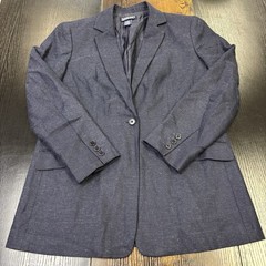 Lands’ End School Uniform Boys Hopsack Blazer Deep Navy Size 6