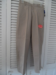 George Boys School Uniform Pants Size 14 Flat Front NWT adj waist, Double knee