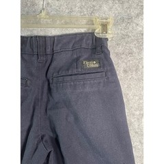 Flynn & O’Hara Boys Navy Blue School Uniform Chino Shorts Size 8R Elastic Waist