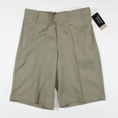 French Toast Boys Flat Front Adjustable Waist Short (Khaki, 14 H, 30.5″ Waist)