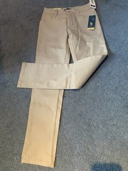 U.S. POLO ASSN. BOYS PANTS SIZE 10 ADJ. WAISTBAND NWT SKINNY STRETCH