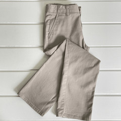 Chaps Boy’s Approved Uniform Tan Flat Front Khaki Chino Pants Size 10Husky