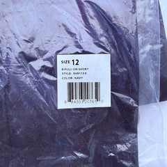 French Toast Boys Pull-On School Uniform Shorts Navy Size 12 Wrinkle No More NWT