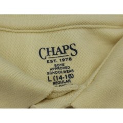 Chaps Polo Shirt Short Sleeve Collared Casual Top Classic Fit Size L