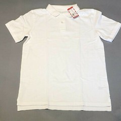 New Cat & Jack Boy’s Short Sleeve White School Uniform Polo Shirt Size XXL 18