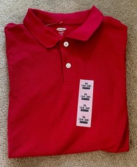 Old Navy Polo Shirt Boy’s Red XL Sz. 14-16 School Uniform, New With Tags.